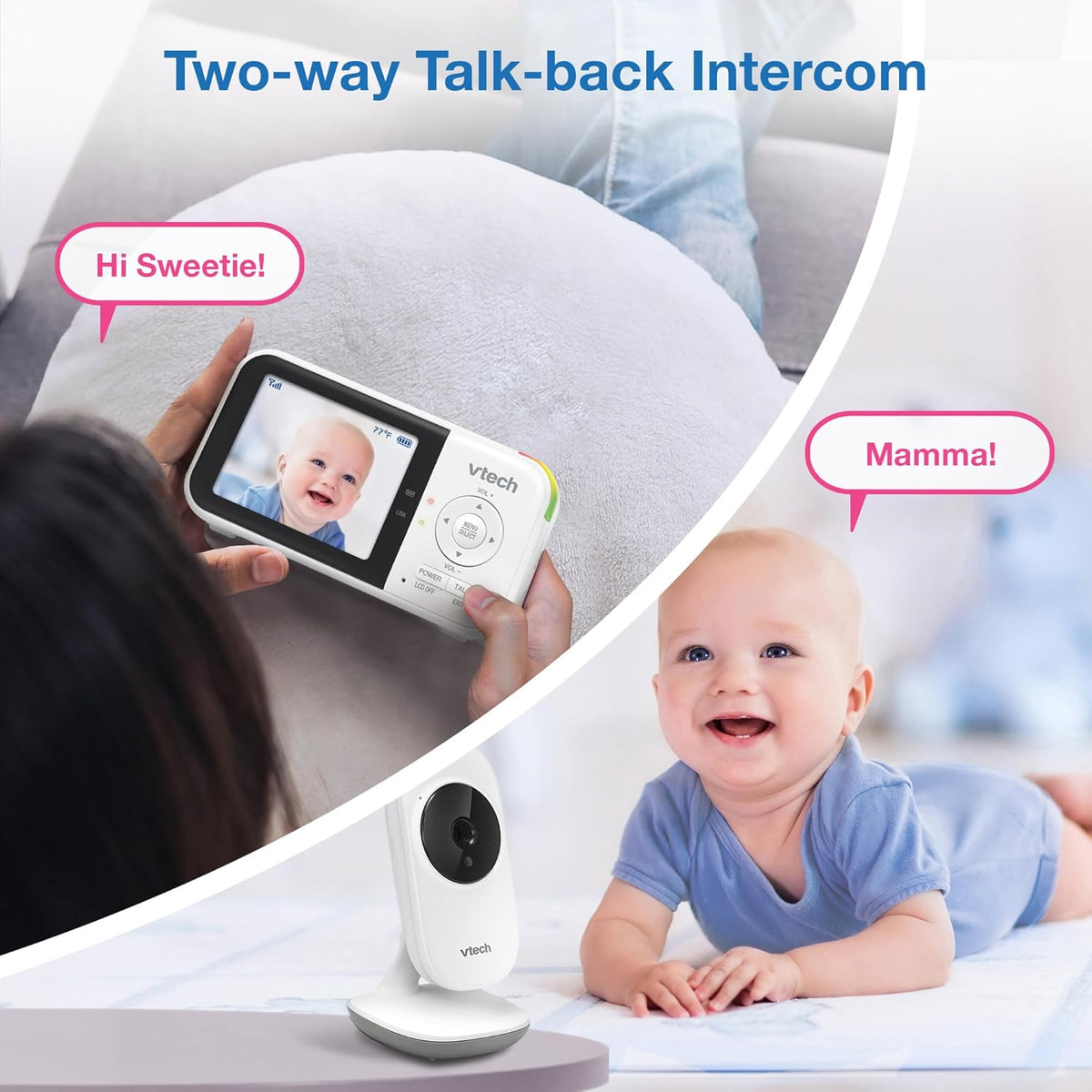 VTech VM819 Baby Monitor + BC8211 Myla the Monkey Bundle - Monitor...