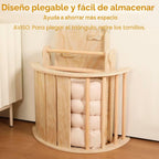 Pikler - Juego de triángulos con cojín, 7 en 1, juguetes de escalada para