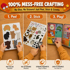 Kit de manualidades de espuma de caja de lata magnética, letras y números magnéticos grandes, imanes del alfabeto para niños, artes y manualidades sin desorden para niños, juguetes de actividades