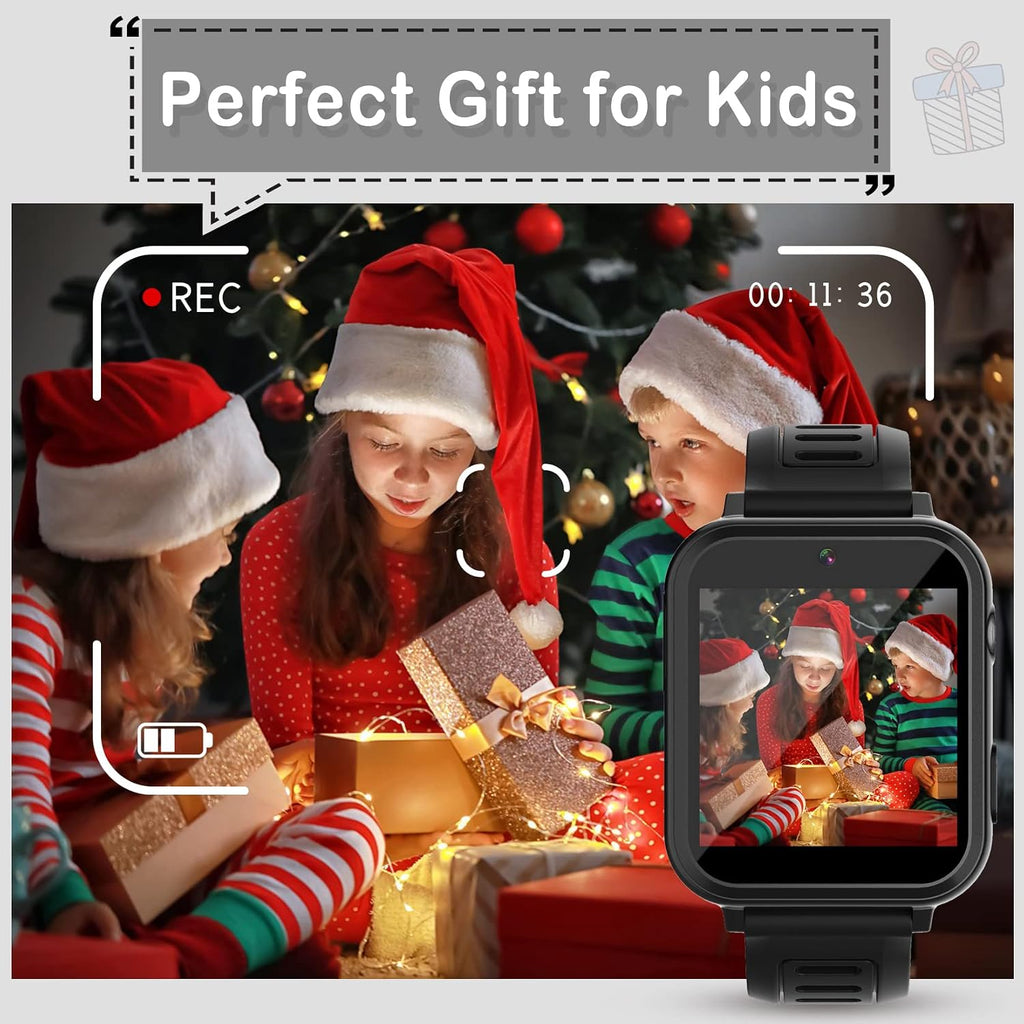 Phyulls - Reloj inteligente para niños, reloj inteligente con 39 juegos, cámara, grabadora de video, calculadora de alarma musical, calendario, linterna, cronómetro, podómetro, juguetes de regalo para