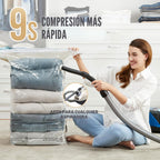 TAILI Paquete de 4 bolsas de almacenamiento al vacío, cubo jumbo (31 x 40 x