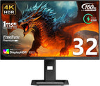 INNOCN 32" Mini LED 4K 144Hz 3840 x 2160P Monitor de juegos par...