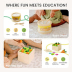 Tiny Land Montessori - Juego de juguetes para bebés de 13 a 15 meses, 7 en