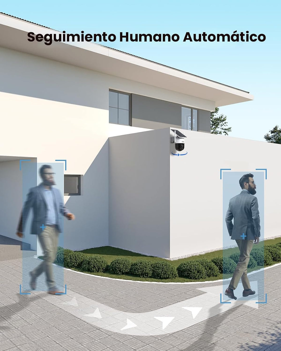AOSU Cámara solar de seguridad para exteriores \u2013 Cámaras de se...
