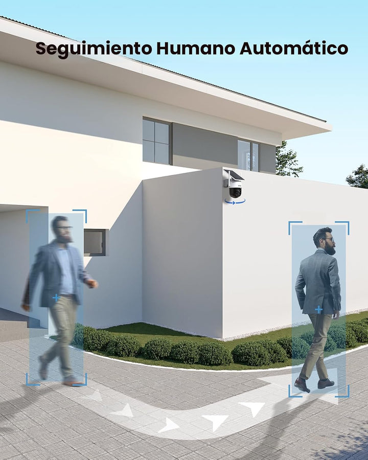 AOSU Cámara solar de seguridad para exteriores \u2013 Cámaras de se...