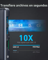 Anker Estación de acoplamiento para laptop con monitor doble, conce...