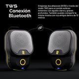 Rythflo Altavoz Bluetooth V5.3 Portátil Vestible, 30H Tiempo de Fun...