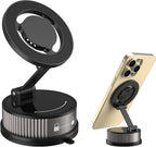 Soporte magnético para teléfono para automóvil con difusor de fragancia, soporte universal giratorio de 360° para teléfono móvil compatible con MagSafe iPhone 17/16/15/14/13/12 y más (gris