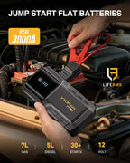 VTOMAN VL3 3000A LiFePO4 Arrancador portátil para hasta 7L de gas y 5L de