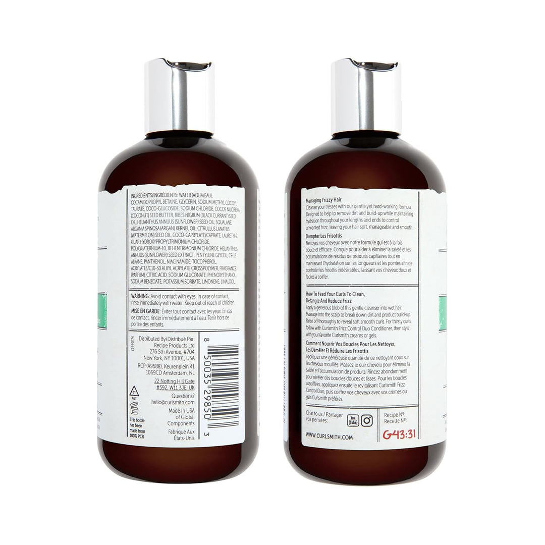 CURLSMITH Frizz Control Shampoo - Frizz-Fighting Shampoo for Curls,...