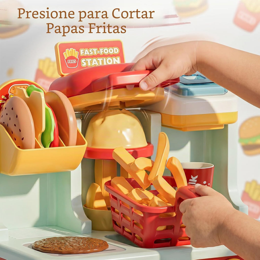 Lehoo Castle Juego de comida de juego para la cocina de los niños, juego de