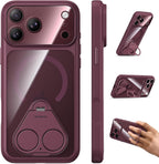 Funda magnética y transparente de 360° para iPhone 18 Pro Max, color