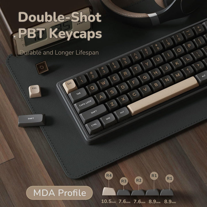 Teclado para juegos RK ROYAL KLUDGE R65 con perilla de volumen, tec...
