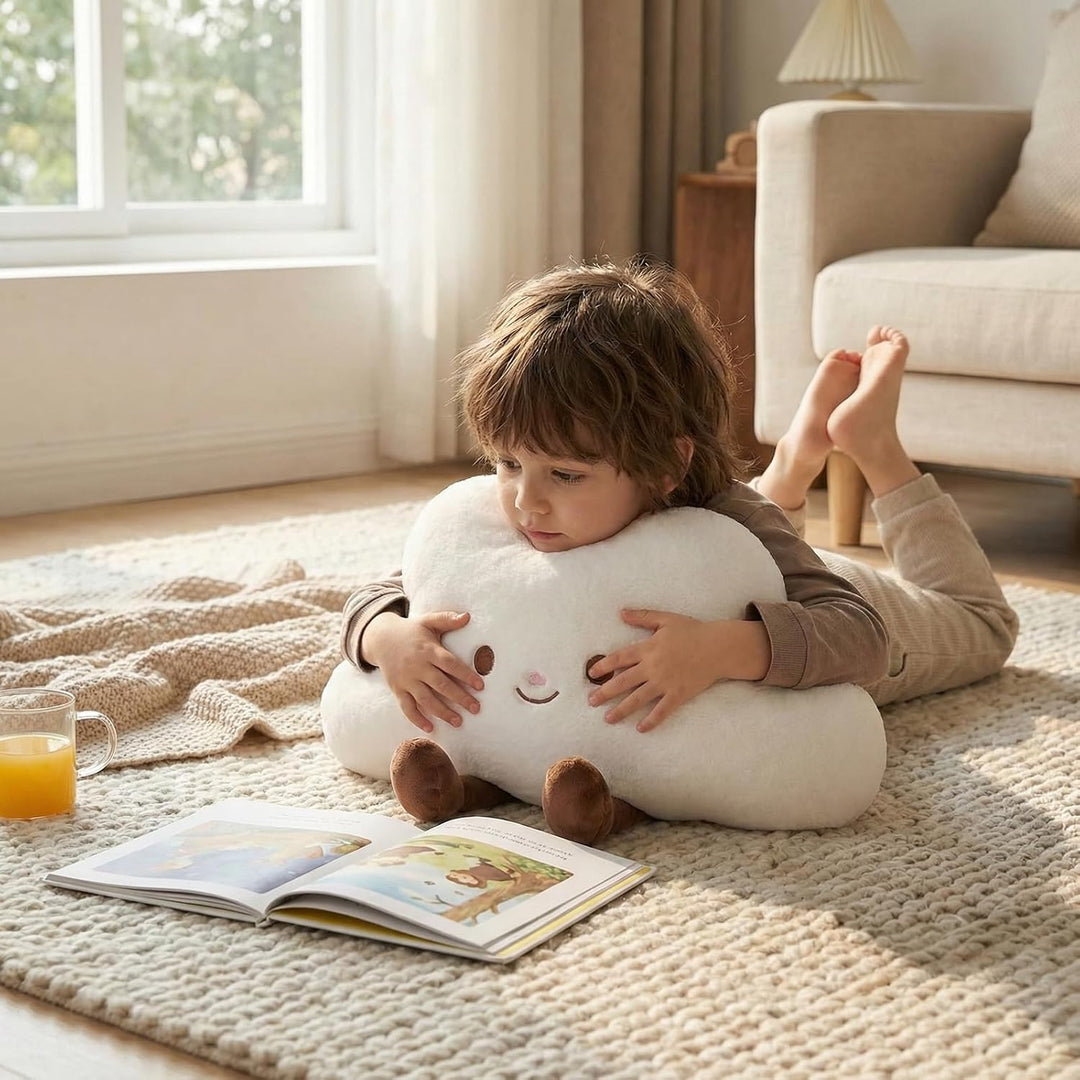WEIGEDU Peluche de nube de animal de peluche, linda almohada de cie...