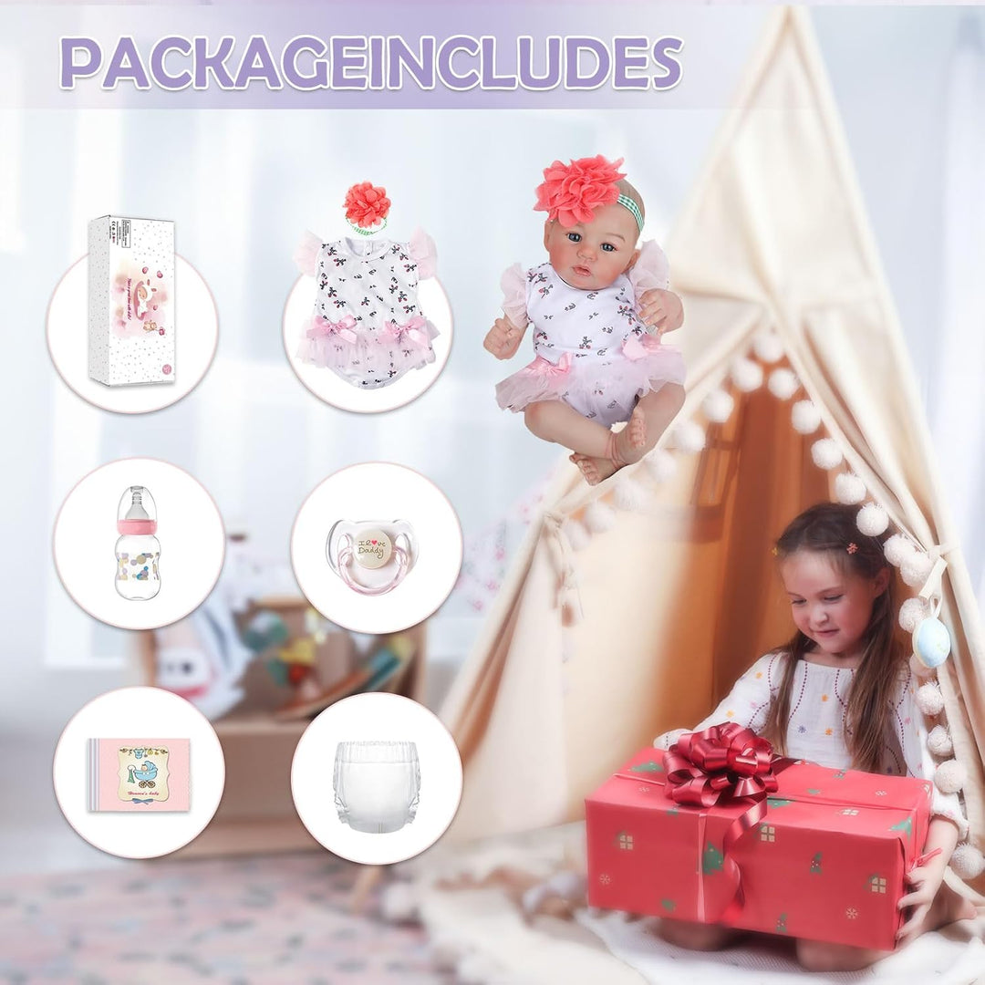 WOOROY Muñecas Realistas de Bebé Reborn, 18 Pulgadas Realista Recié...
