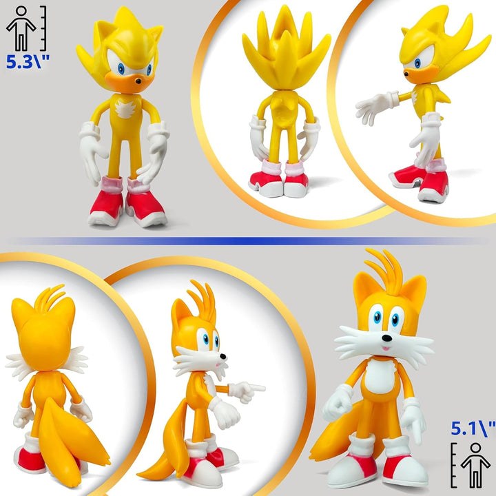 Toysvill Sonic the Hedgehog - Figuras de acción grandes (juego de 1...