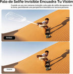 ULANZI MT98 2 en 1 Selfie Stick y trípode para cámara de acción, montaje de