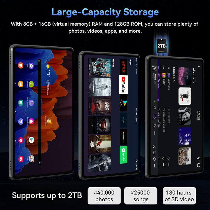 Tablet 2026 Android 16 Tablet con Gemini AI 3.5, pantalla FHD de 11...