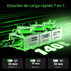 Estación de carga de escritorio E-Tank 7 en 1, cargador USB-C de 140
