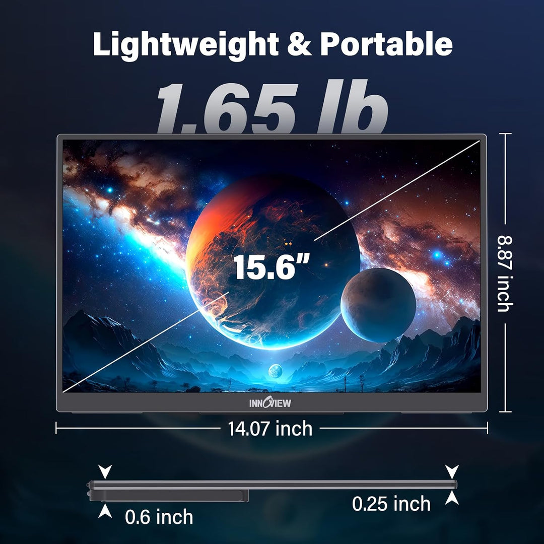 InnoView Monitor portátil de 15.6" 60Hz 4K UHD 3840x2160 | 100%...
