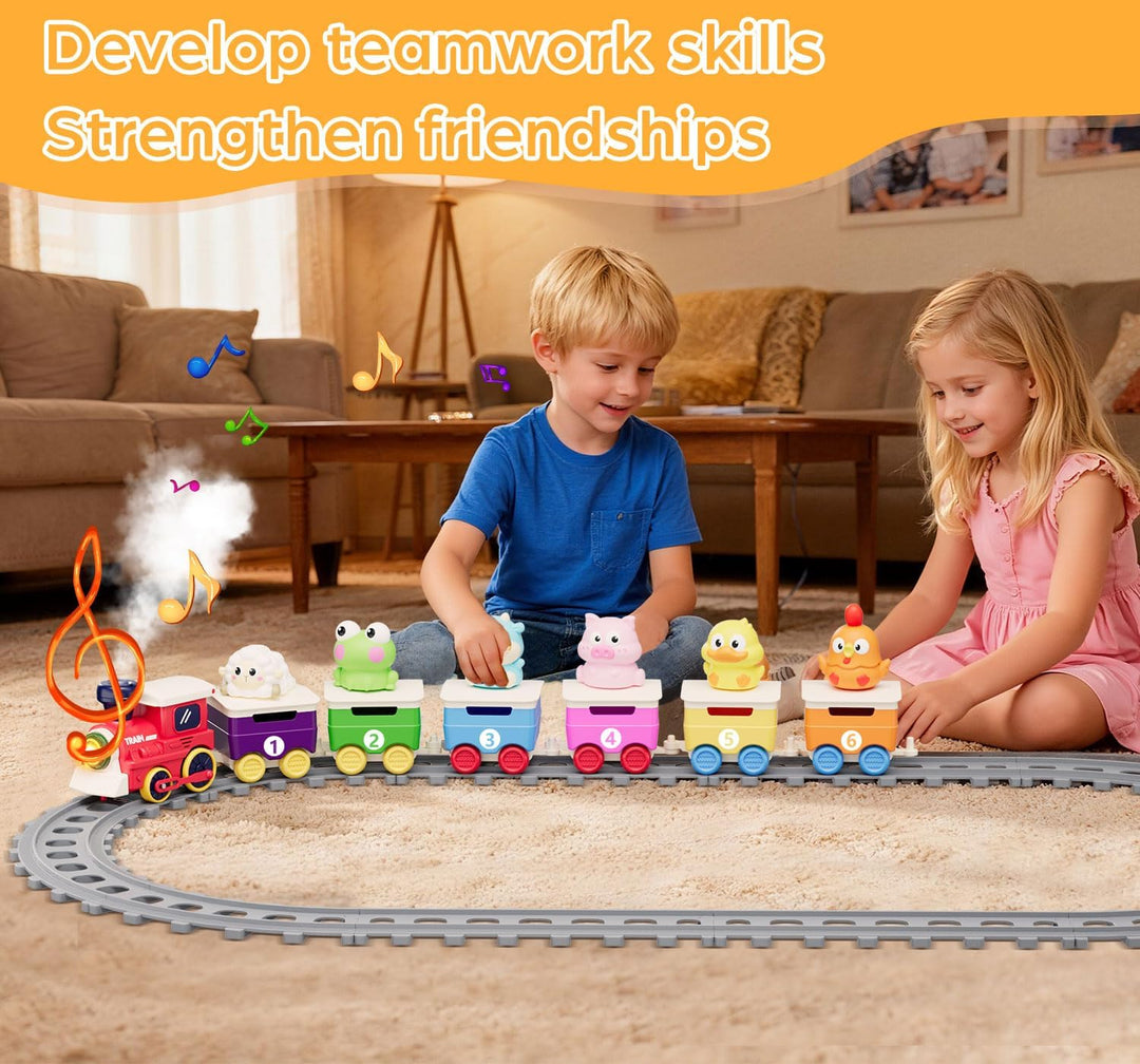 Juguetes de pista de tren para niños juego de tren