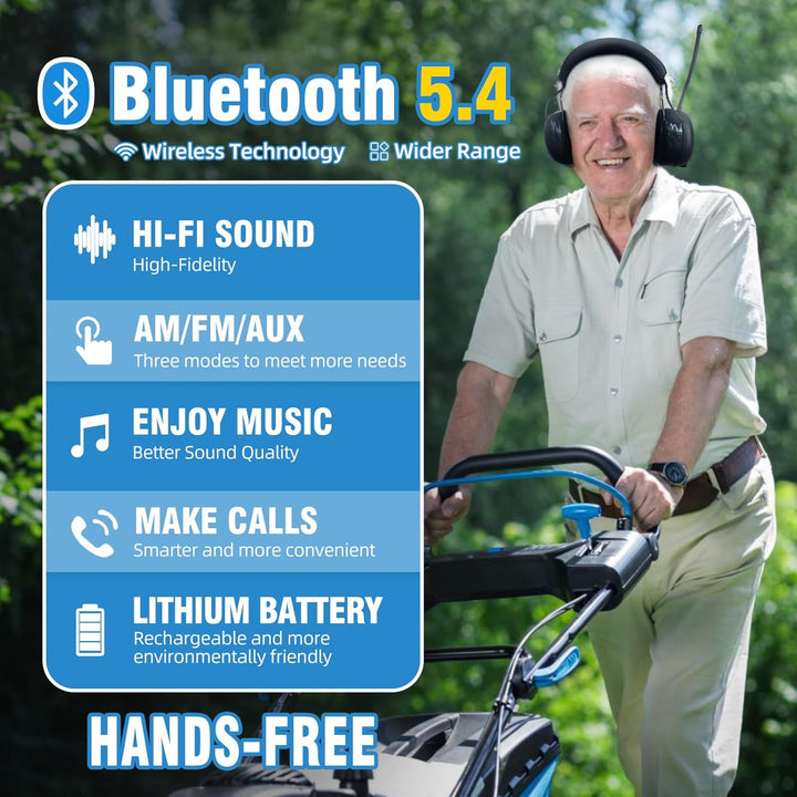 ZOHAN AM\/FM Radio Headphone with Digital Display,Ear Protection No...