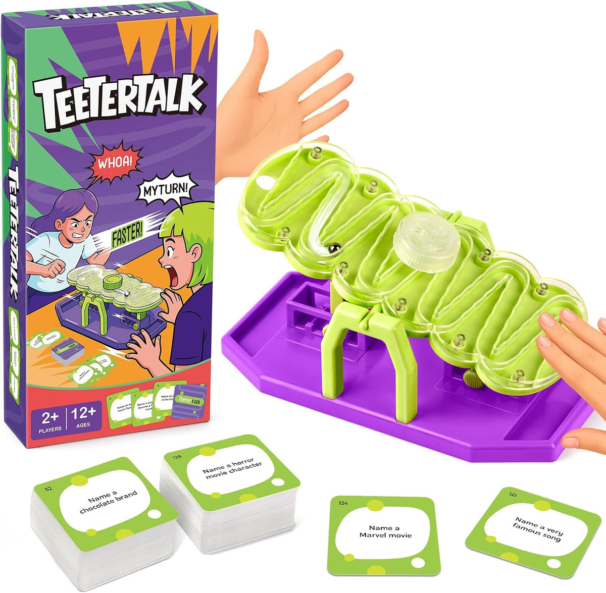 TeeterTalk - Juego de mesa familiar de ritmo rápido, juego de categorías