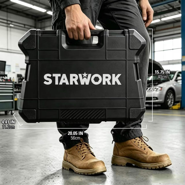 STARWORK TRUE MECHANIC - Juego de herramientas mecánicas de 303 pie...