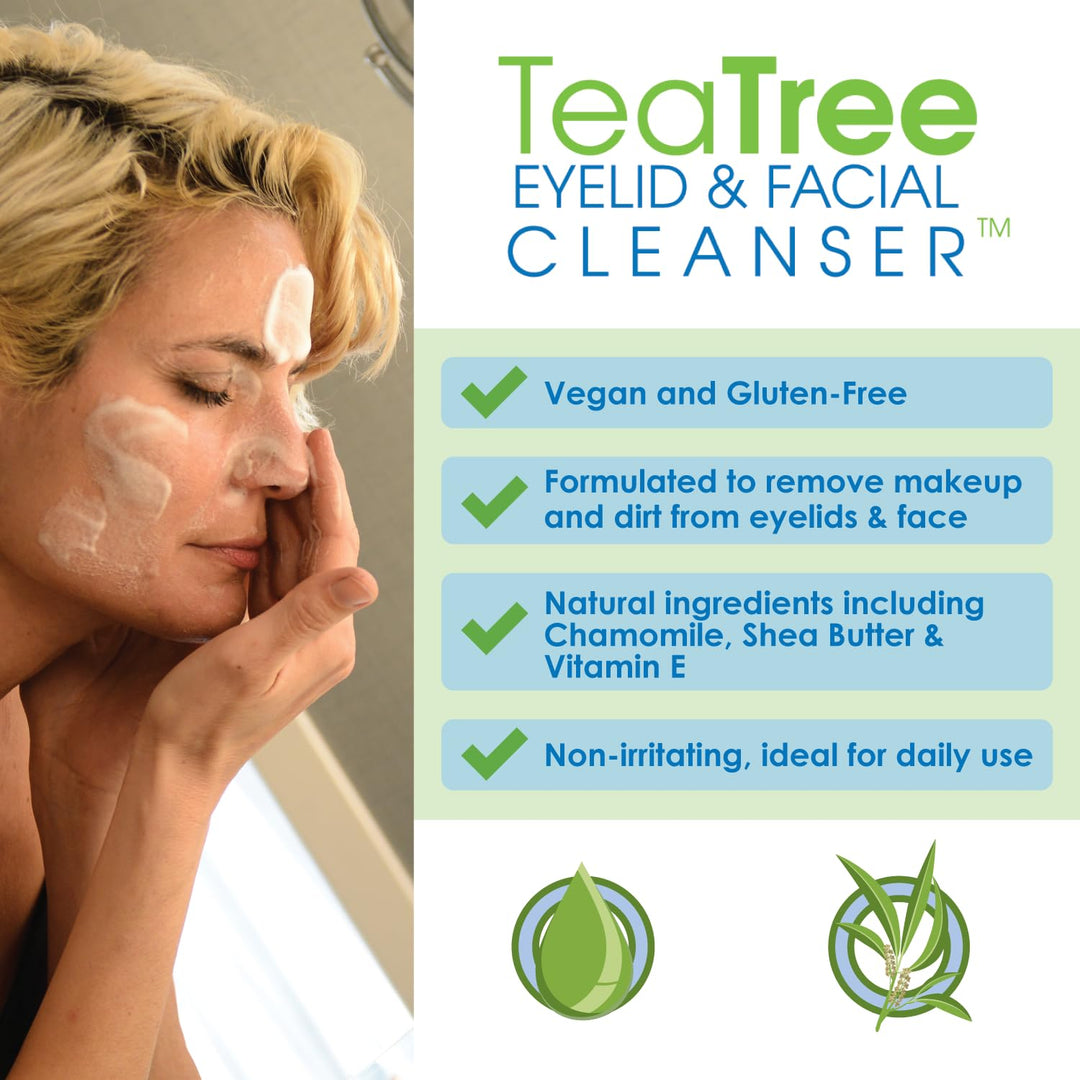 Árbol de Té Eyelid y Facial Cleanser
