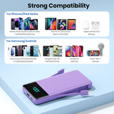 Cargador portátil para iPhone, 13800 mAh, banco de energía delgado...