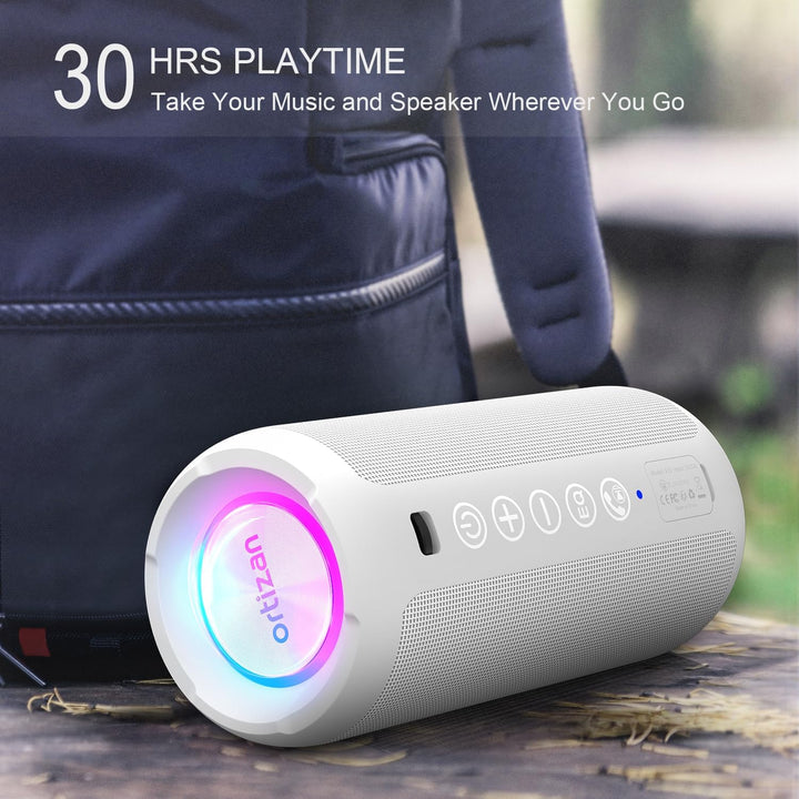 Ortizan Altavoz Bluetooth portátil: IPX7 impermeable, sonido fuerte...