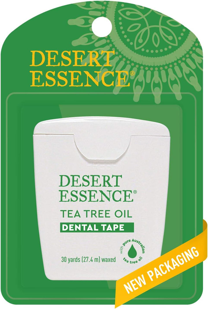 Desert Essence Cinta dental de aceite de árbol de té, 30 yardas, pa...