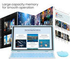 ATOZEE Tablet de 10 Pulgadas 2 en 1 Android 14 con Teclado Tabletas