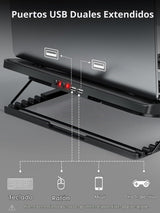 Kootek Almohadilla de enfriamiento para laptop, enfriador de laptop...