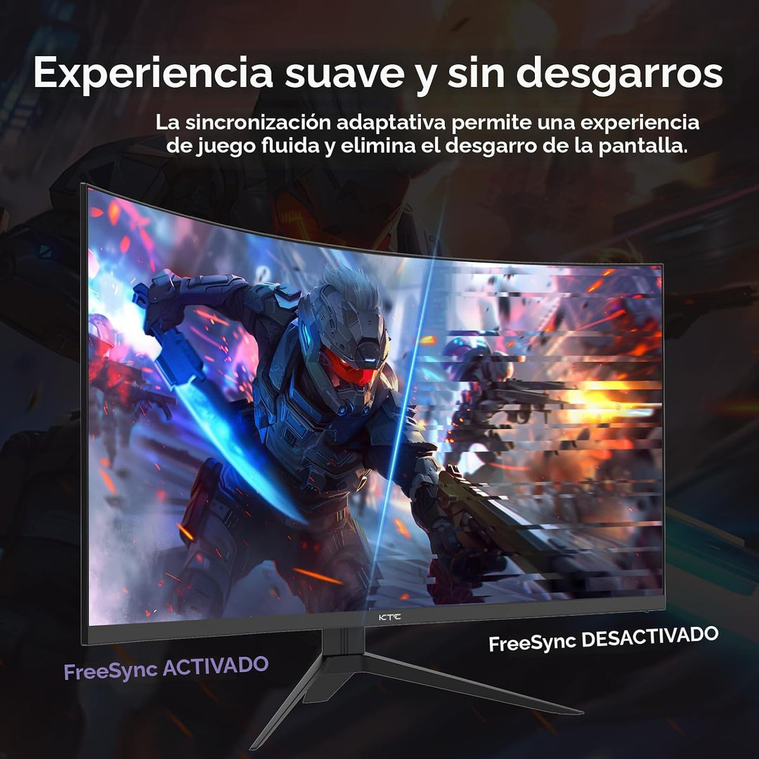 KTC Monitor curvo para juegos de 32 pulgadas y 240 Hz, FHD 1080P 15...