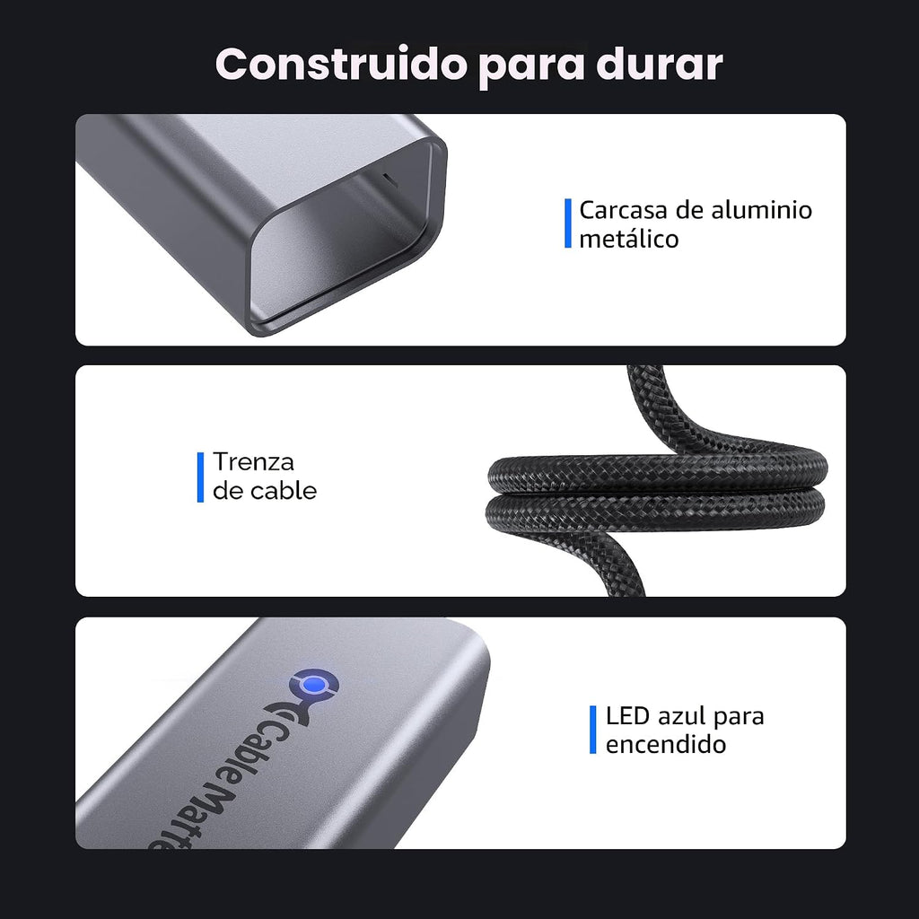 Cable Matters Adaptador USB C a Ethernet de 5 Gb, 5 Gigabit Ethernet a USB