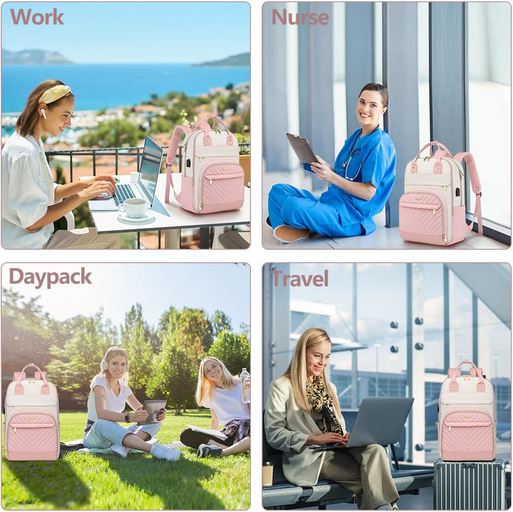 bagswan Mochila para Laptop para Mujeres Bolsa, 15,6 pulg.