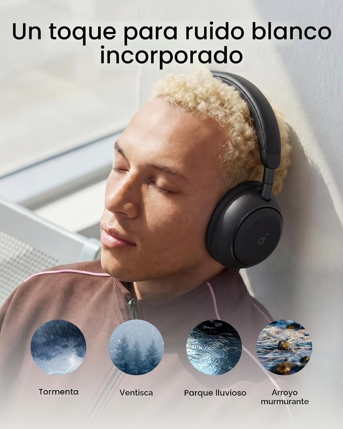 Soundcore Anker Space 2 Auriculares Bluetooth 6.1 sobre la oreja, listos