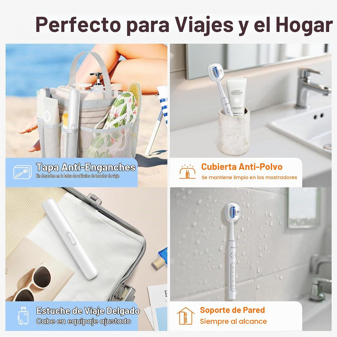 Cepillo de dientes eléctrico ultrasónico Bitvae para adultos y niño...