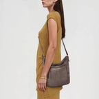 The Sak Ashland Crossbody Purse - Bolso de mano de cuero para mujer para uso diario y viajes - Cruzado con correa ajustable para el hombro
