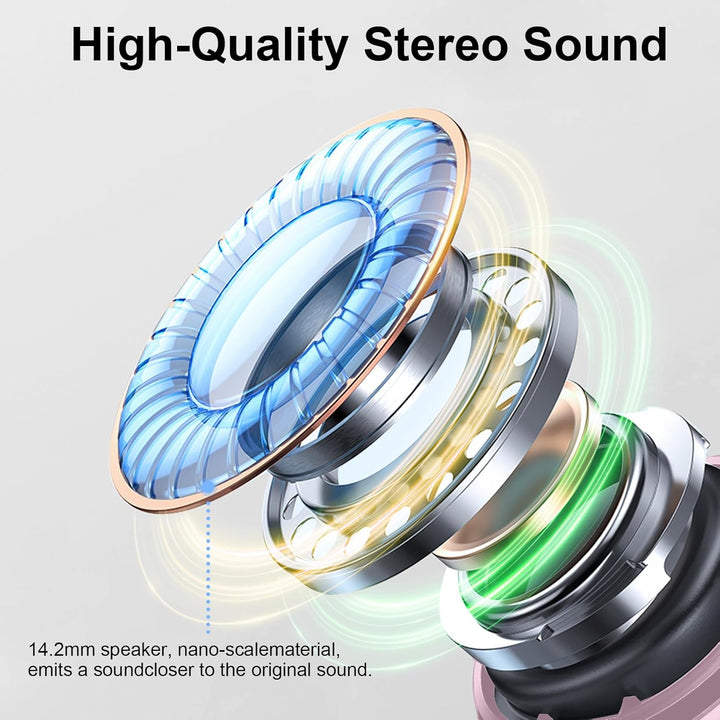 Auriculares Bluetooth 5.4, auriculares inalámbricos 2026 3D-estéreo...