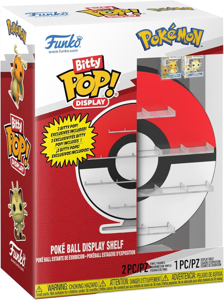 Funko Pop! Bitty Display: Poké Ball - Dragonite and Meowth - Gift I...