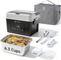 AMZCHEF Fiambrera eléctrica inalámbrica, 6.3 tazas, 5 lados, 18000mAh