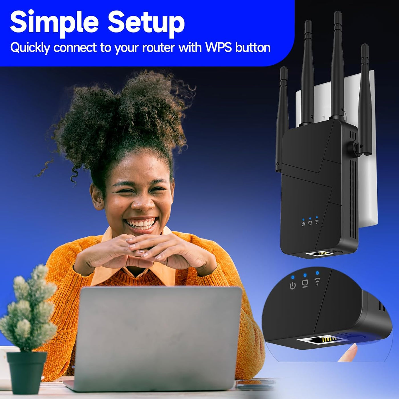 2026 WiFi Extender Signal Booster for Home, 15000sq.ft Wireless Int...
