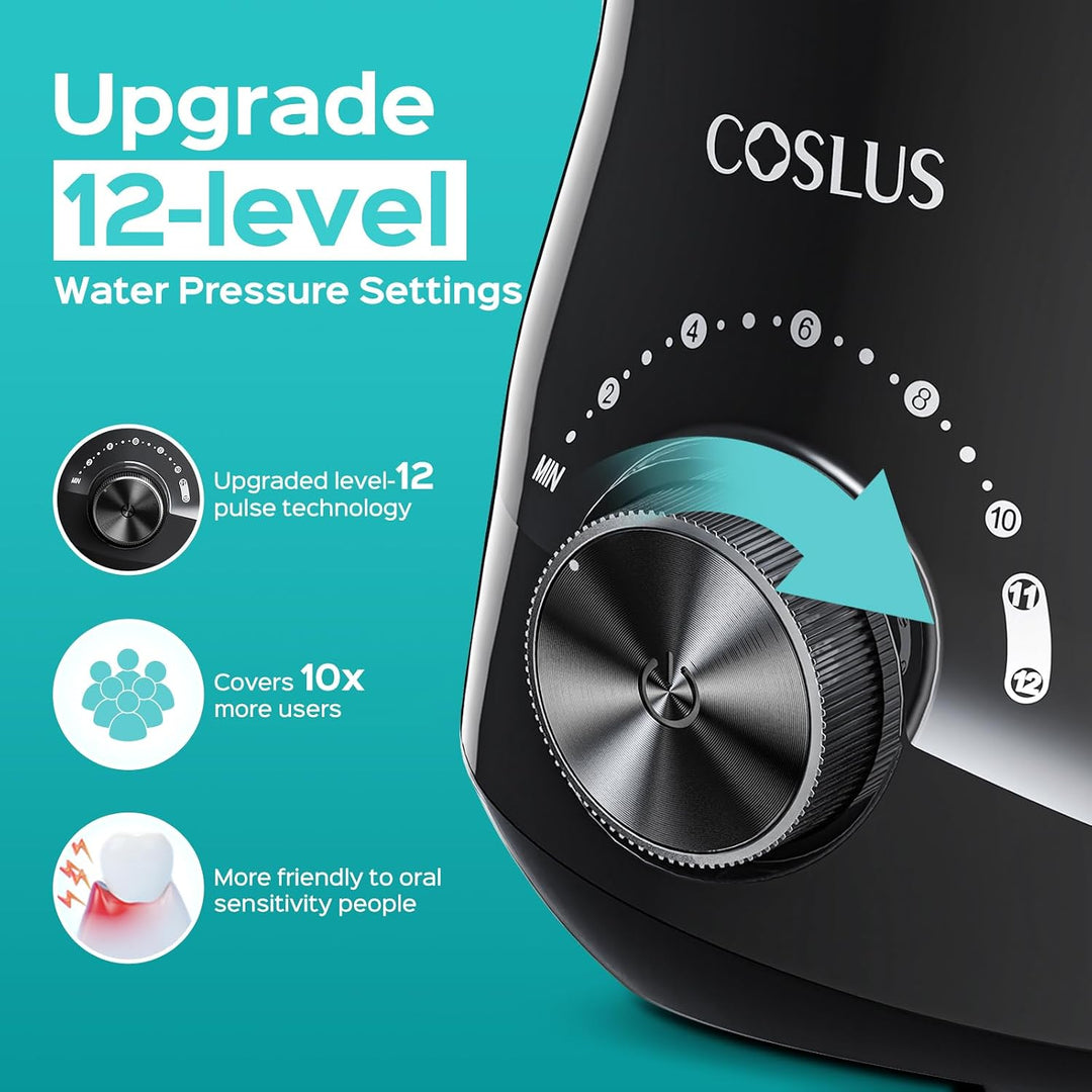 COSLUS E1 - Irrigador dental profesional para dientes: 12 ajustes d...