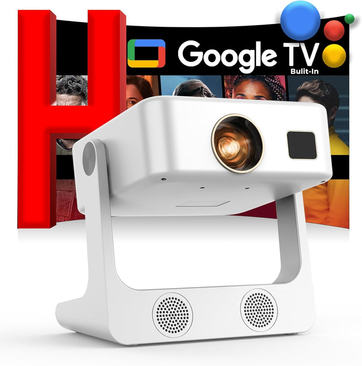 Proyector para exteriores 4K [Google TV integrado\/soporte giratori...