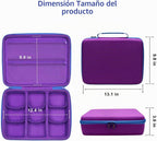 XANAD Estuche para Juego de Cartas Cabe 3000+ Cartas, Se Adapta para Cartas Deportivas de Béisbol/UNO/Cartas de Juego Contra la Humanidad y Todas las Otras Expansiones de Juegos de Cartas (Morado)