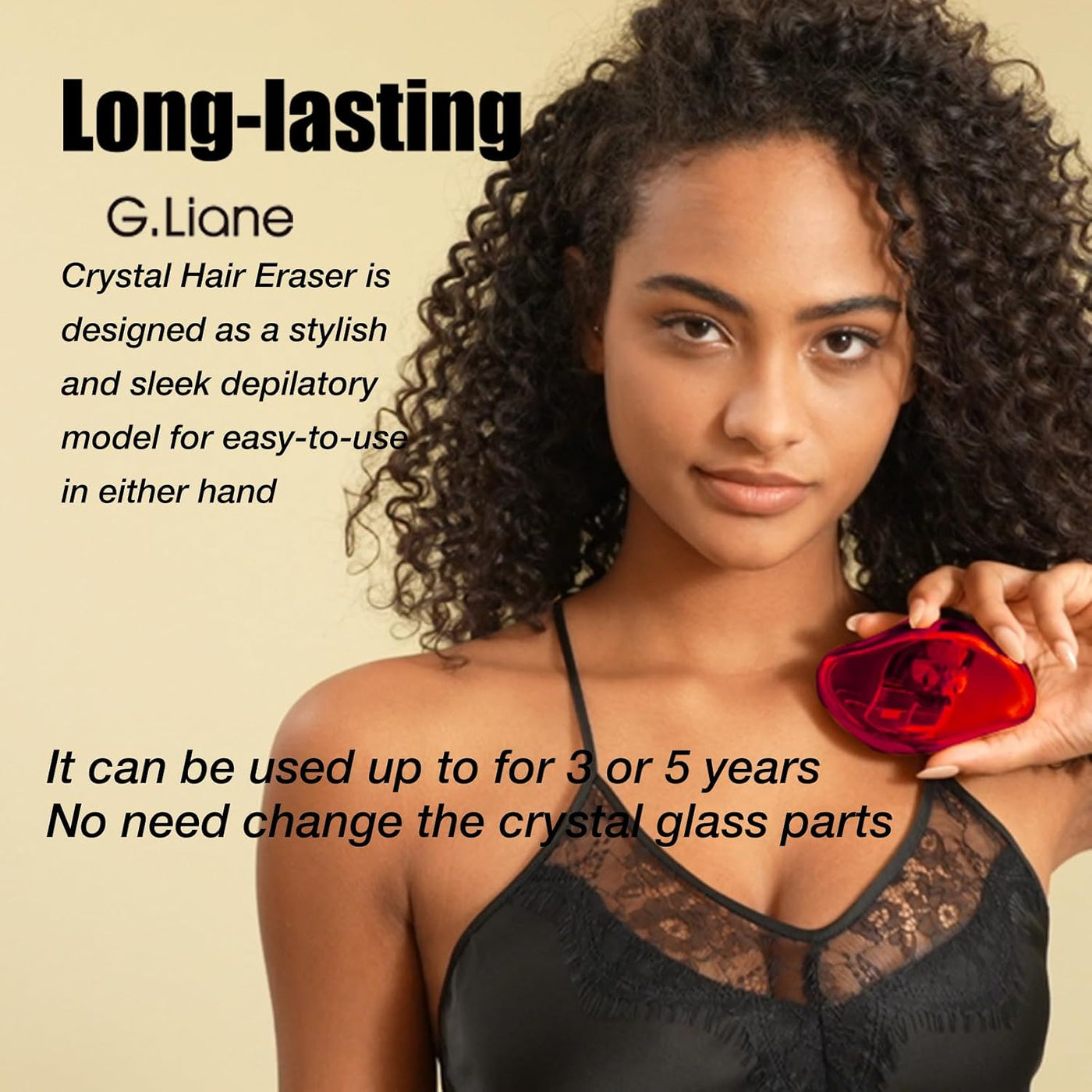 G.Liane Depilación de cristal, removedor de pelo de cristal sin dol...