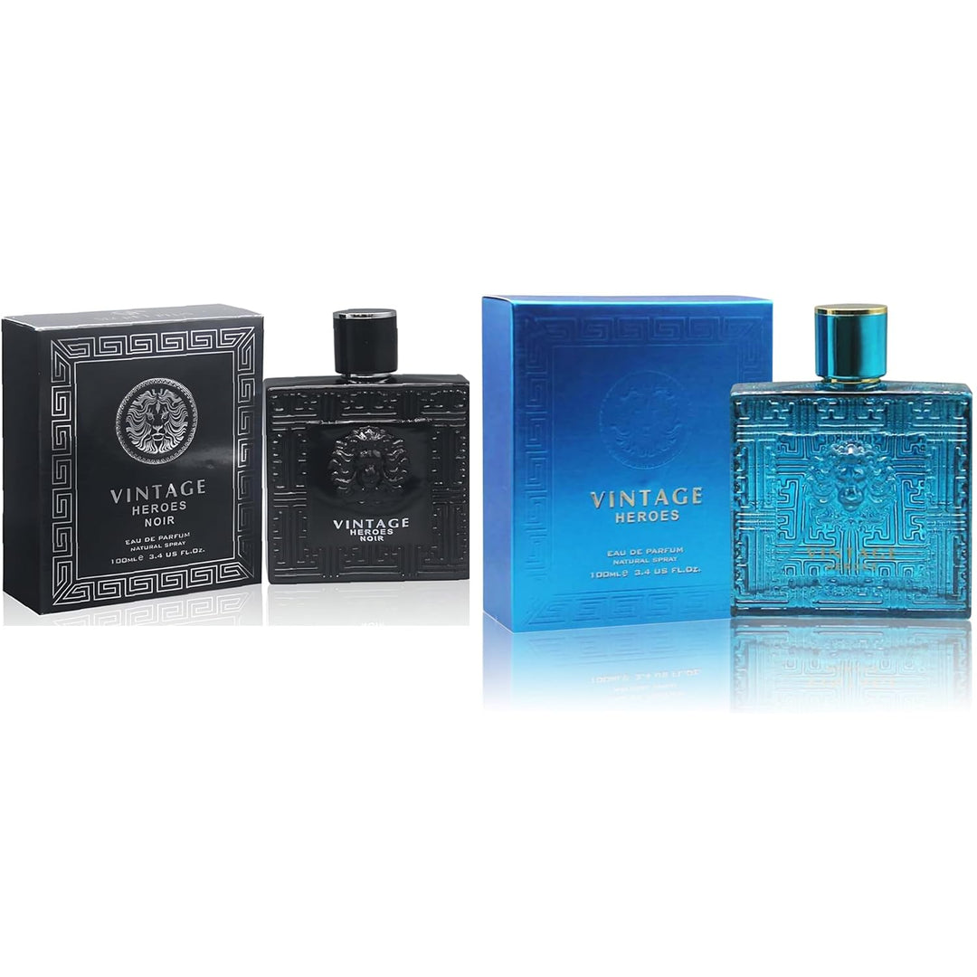 A CENTER Colonia para Hombre Vintage Heroes Noir &amp; Vintage Hero...