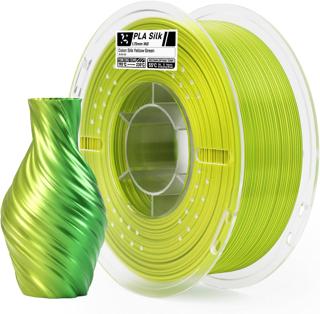 ELEGOO Filamento de impresora 3D PLA seda de 0.07 in de doble color...